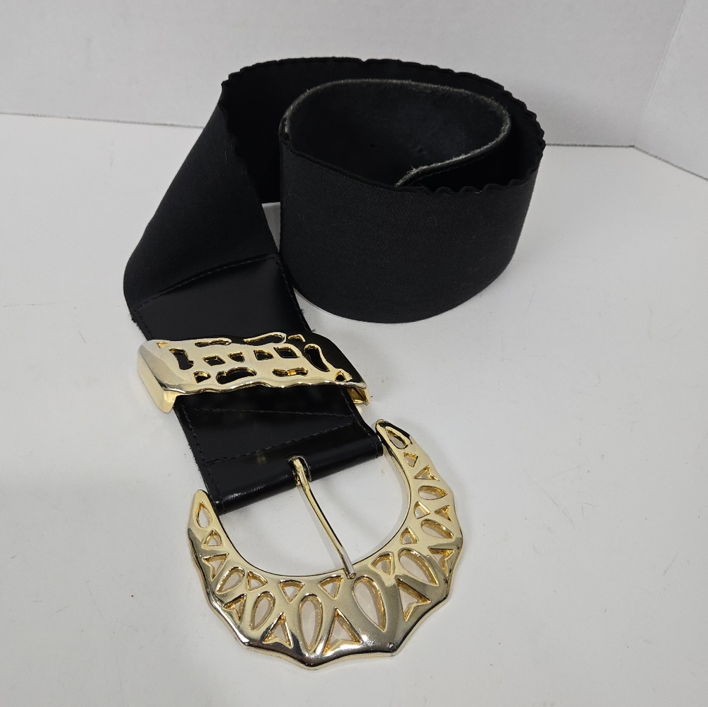 Vintage 80's Glam Oversize Stretch Belt